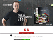 Tablet Screenshot of henrikduer.dk